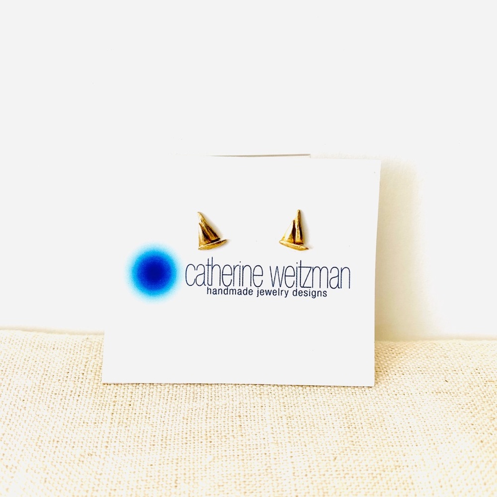 Sailboat Earrings Catherine Weitzman Gold Vermeil
